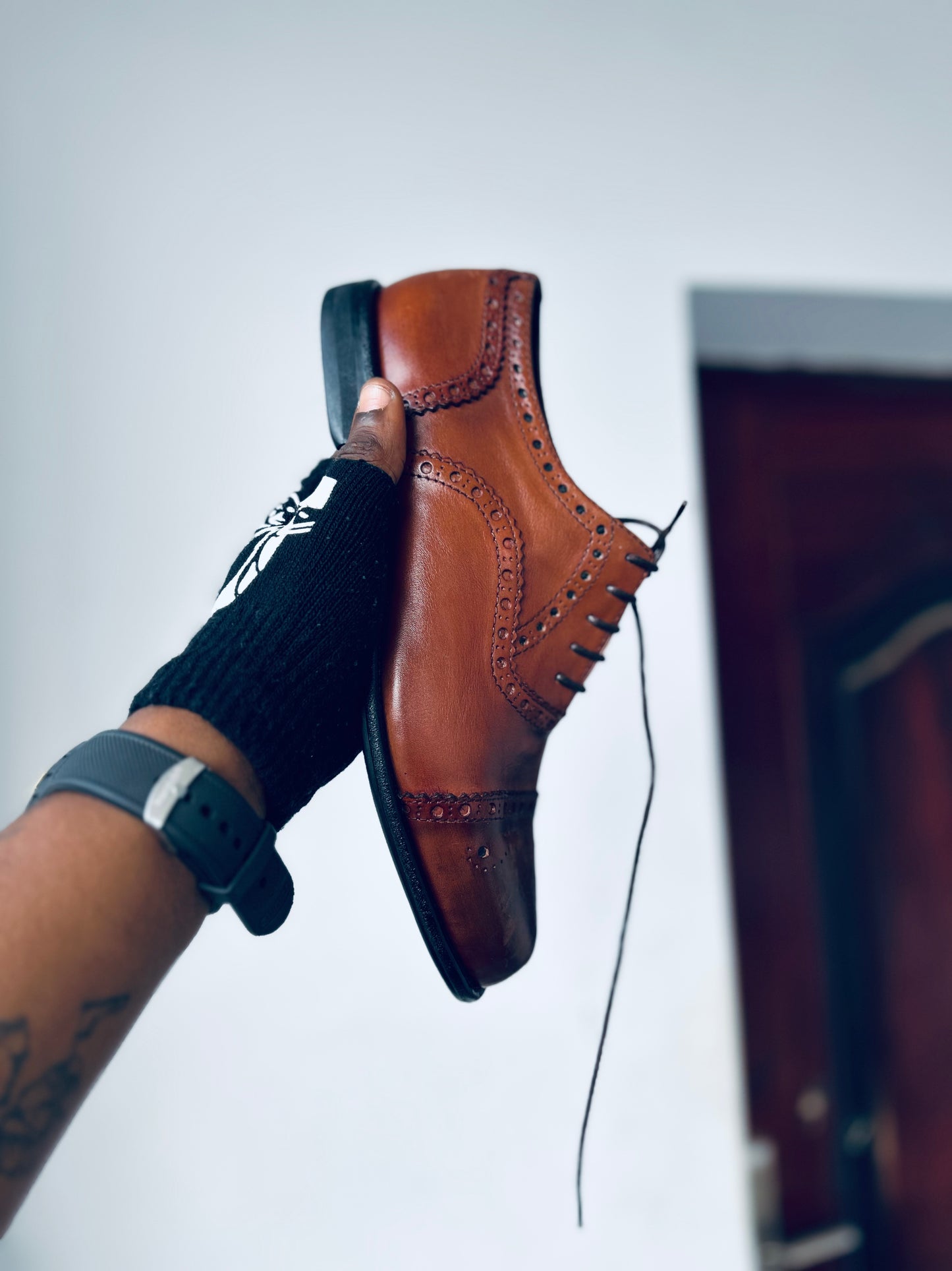 HMD BROWN LEATHER SHOE - MADE IN NIGERIA 🇳🇬