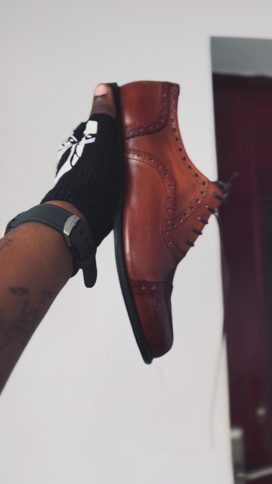 HMD BROWN LEATHER SHOE - MADE IN NIGERIA 🇳🇬